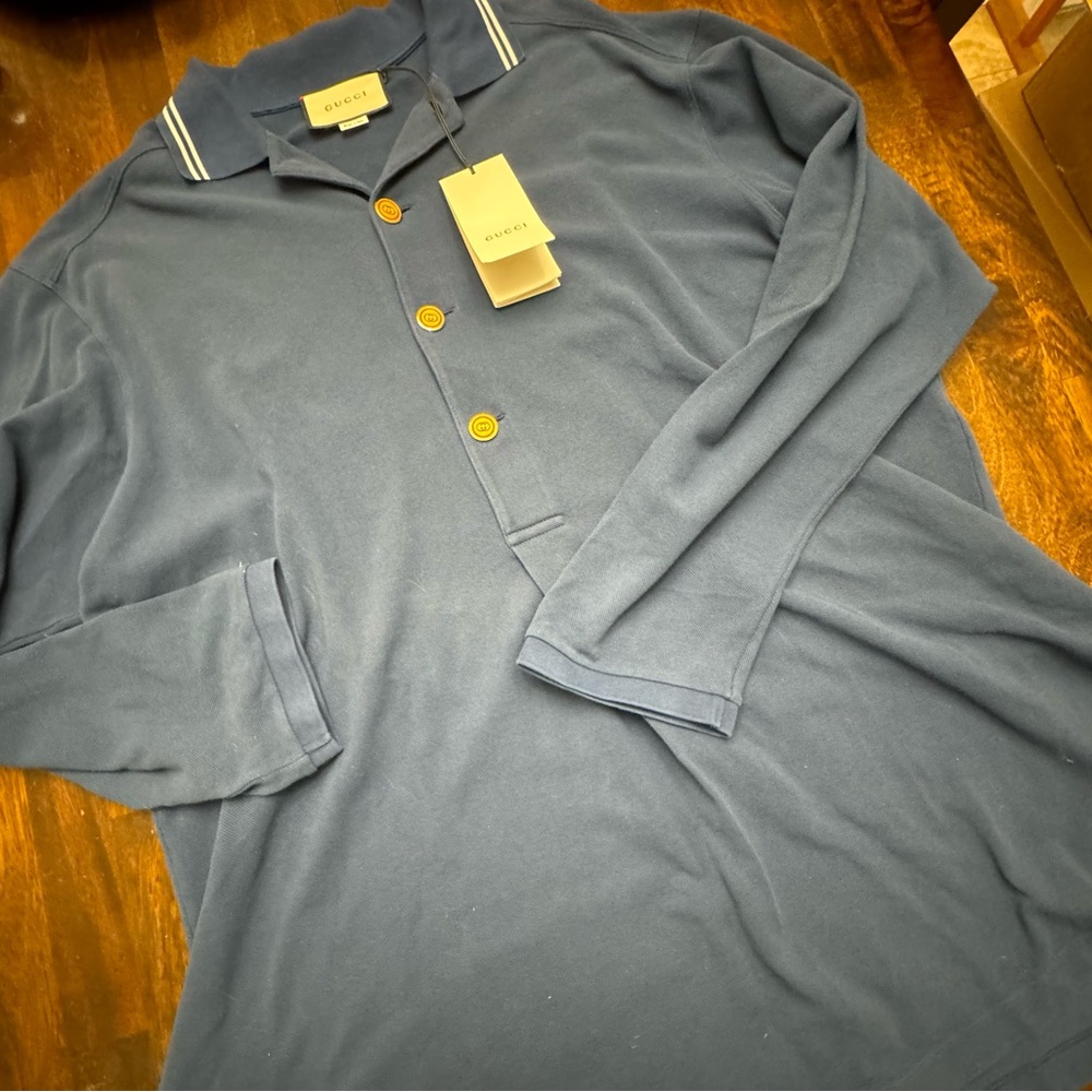 NWT Gucci Jersey Cotton Long Sleeve - Picture 2 of 9